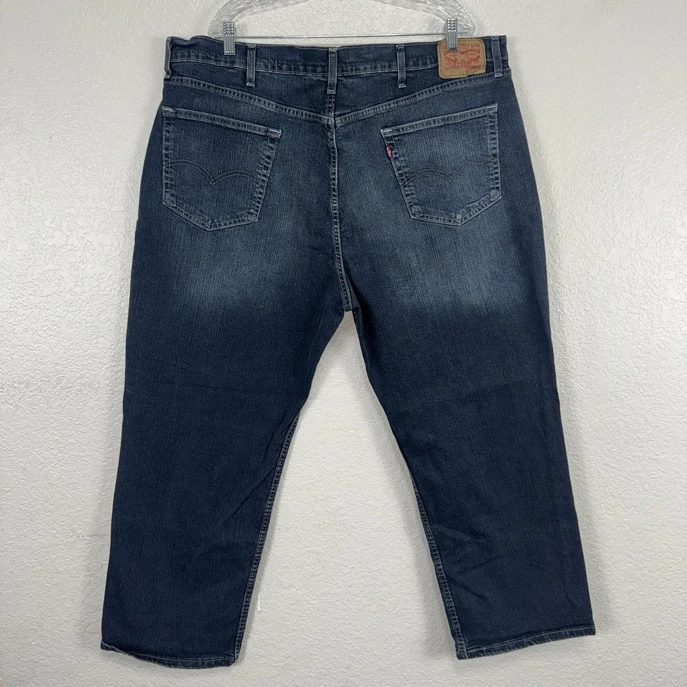 Levi's 559 Relaxed Straight Dark Wash Stretch Denim Jeans 46x29 (fits 46x27)